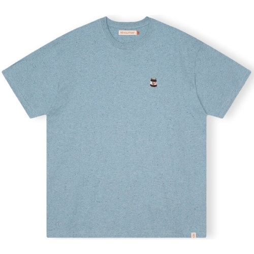 textil Herre T-shirts & poloer Revolution T-Shirt Loose 1367 NUT - Blue Blå