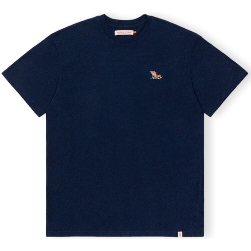 textil Herre T-shirts & poloer Revolution T-Shirt Loose 1264 LAZ - Navy Blå