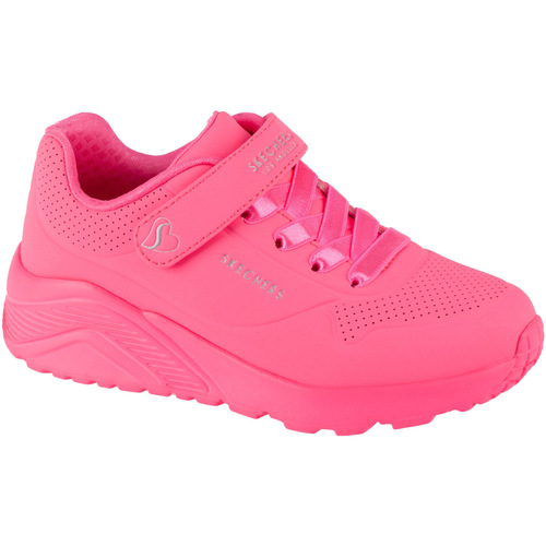 Sko Pige Lave sneakers Skechers Uno Lite Pink