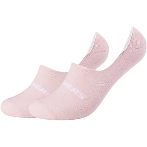Accessories Dame Ankelstrømper Skechers 2PPK Mesh Ventilation Footies Socks Pink