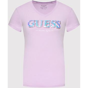 textil Dame T-shirts & poloer Guess W2GI05 J1300 Violet