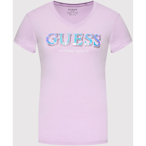 textil Dame T-shirts & poloer Guess W2GI05 J1300 Violet