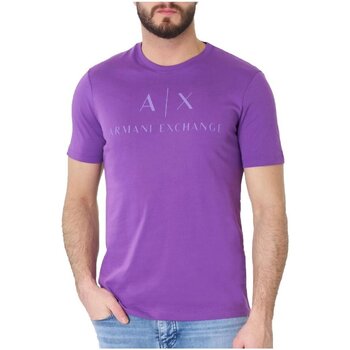 textil Herre T-shirts m. korte ærmer EAX 8NZTCJ Z8H4Z Violet
