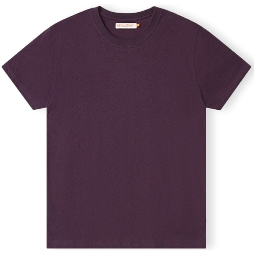 textil Herre T-shirts & poloer Revolution T-Shirt Regular 1051 - Purple Melange Violet