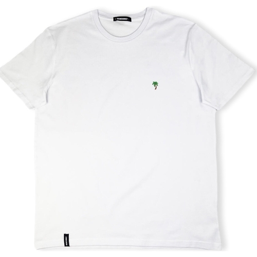 textil Herre T-shirts & poloer Organic Monkey Palm Tree T-Shirt - White Hvid