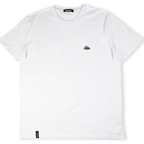 textil Herre T-shirts & poloer Organic Monkey Summer Wheels T-Shirt - White Hvid
