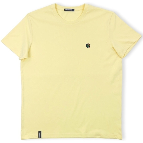 textil Herre T-shirts & poloer Organic Monkey The Great Cubini T-Shirt - Yellow Mango Gul