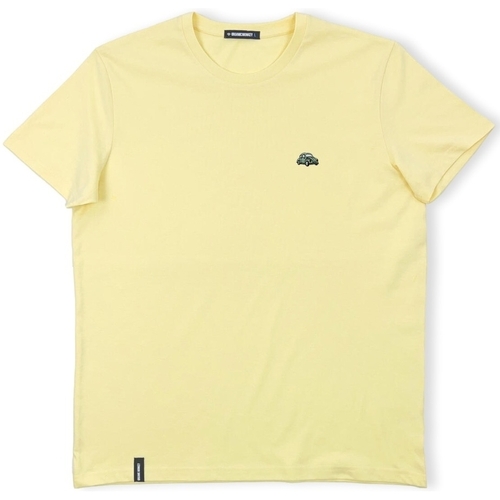 textil Herre T-shirts & poloer Organic Monkey Summer Wheels T-Shirt - Yellow Mango Gul