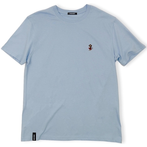 textil Herre T-shirts & poloer Organic Monkey Monkey Watch T-Shirt - Blue Macarron Blå