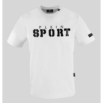 textil Herre T-shirts m. korte ærmer Philipp Plein Sport tips40001 white Hvid