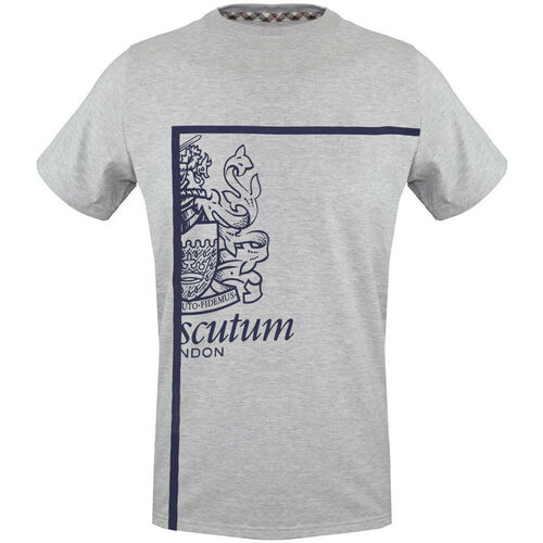 textil Herre T-shirts m. korte ærmer Aquascutum - tsia127 Grå