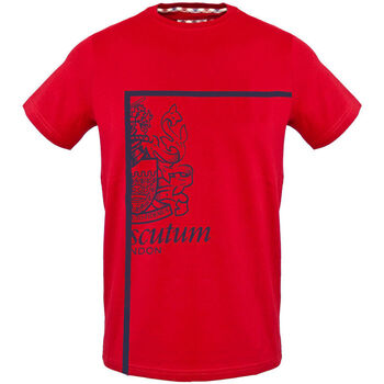 textil Herre T-shirts m. korte ærmer Aquascutum - tsia127 Rød