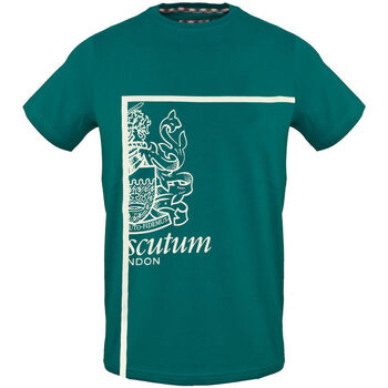textil Herre T-shirts m. korte ærmer Aquascutum tsia127 32 green Grøn