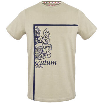 textil Herre T-shirts m. korte ærmer Aquascutum tsia127 12 brown Brun