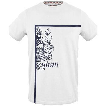textil Herre T-shirts m. korte ærmer Aquascutum - tsia127 Hvid