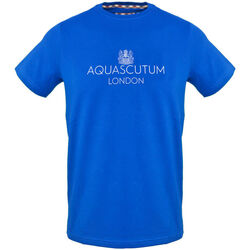 textil Herre T-shirts m. korte ærmer Aquascutum - tsia126 Blå