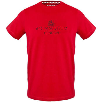 textil Herre T-shirts m. korte ærmer Aquascutum - tsia126 Rød