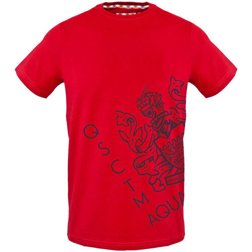 textil Herre T-shirts m. korte ærmer Aquascutum - tsia115 Rød