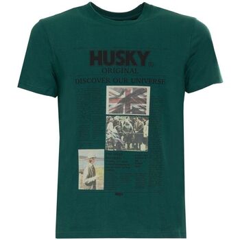 textil Herre T-shirts m. korte ærmer Husky - hs23beutc35co196-tyler Grøn