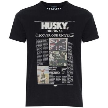 textil Herre T-shirts m. korte ærmer Husky - hs23beutc35co196-tyler Sort