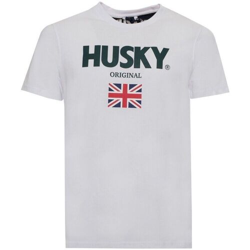 textil Herre T-shirts m. korte ærmer Husky - hs23beutc35co177-john Hvid