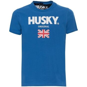 textil Herre T-shirts m. korte ærmer Husky - hs23beutc35co177-john Blå