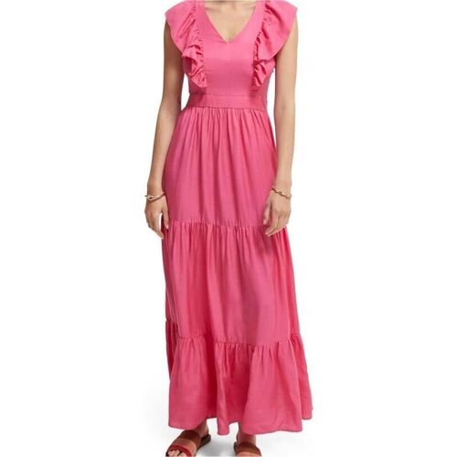 textil Dame Lange kjoler Scotch & Soda - 166650 Pink
