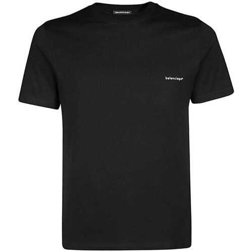 textil Herre T-shirts m. korte ærmer Balenciaga 556151 TYK28 Sort