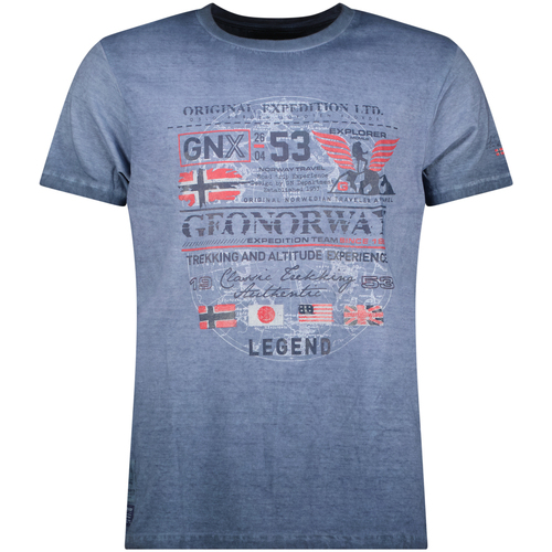 textil Herre T-shirts m. korte ærmer Geo Norway SW1562HGNO-NAVY Blå