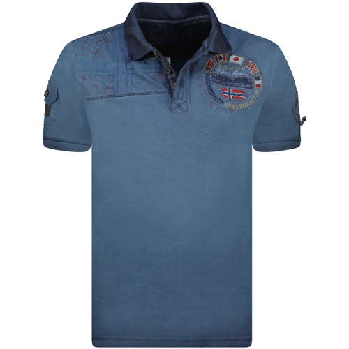 textil Herre Polo-t-shirts m. korte ærmer Geo Norway SY1307HGN-Blue Blå