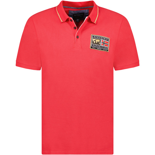 textil Herre Polo-t-shirts m. korte ærmer Geographical Norway SY1308HGN-Red Rød