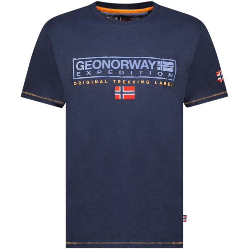 textil Herre T-shirts m. korte ærmer Geo Norway SY1311HGN-Navy Marineblå