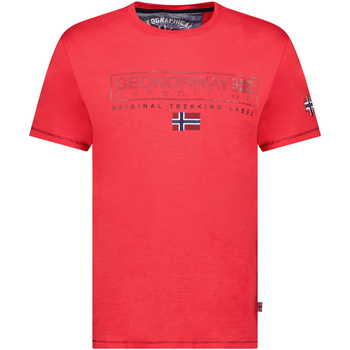 textil Herre T-shirts m. korte ærmer Geo Norway SY1311HGN-Red Rød