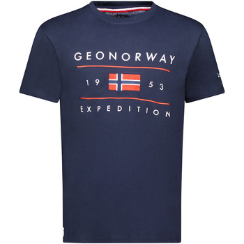 textil Herre T-shirts m. korte ærmer Geo Norway SY1355HGN-Navy Marineblå