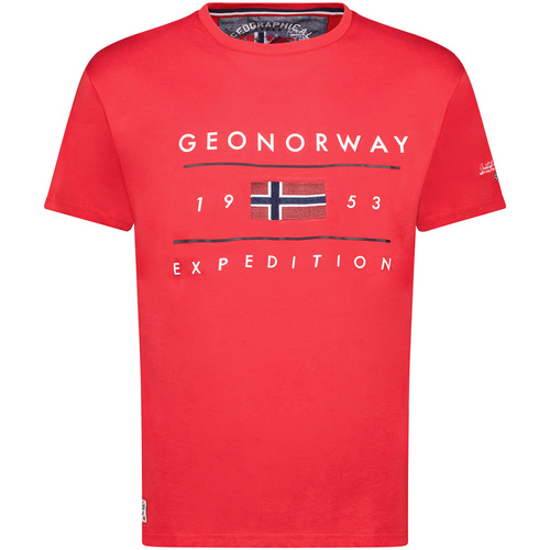 textil Herre T-shirts m. korte ærmer Geo Norway SY1355HGN-Red Rød
