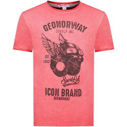 textil Herre T-shirts m. korte ærmer Geo Norway SY1360HGN-Red Pink