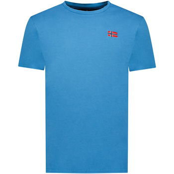 textil Herre T-shirts m. korte ærmer Geographical Norway SY1363HGN-Blue Blå