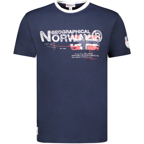 textil Herre T-shirts m. korte ærmer Geographical Norway SY1450HGN-Navy Marineblå