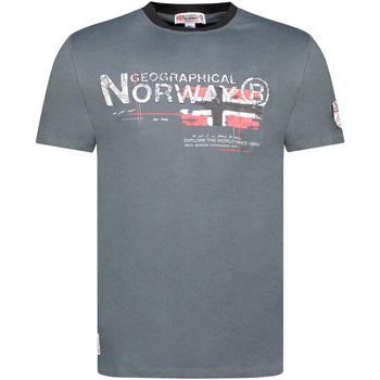 textil Herre T-shirts m. korte ærmer Geographical Norway SY1450HGN-Dark Grey Grå