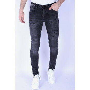 textil Herre Smalle jeans Local Fanatic 146990947 Grå