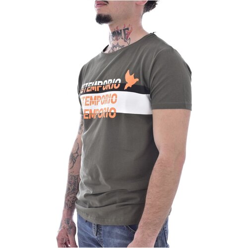 textil Herre T-shirts m. korte ærmer Just Emporio JE-MALKIM-01 Grøn