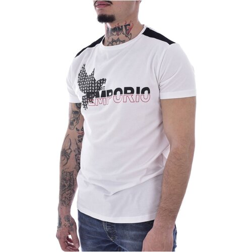 textil Herre T-shirts m. korte ærmer Just Emporio JE-MOJIM-01 Hvid