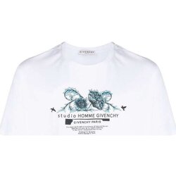 textil Herre T-shirts m. korte ærmer Givenchy BM70Y33002 Hvid