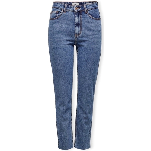 textil Dame Lige jeans Only Noos Emily Life Jeans - Medium Blue Denim Blå