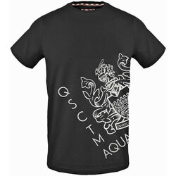 textil Herre T-shirts m. korte ærmer Aquascutum - tsia115 Sort