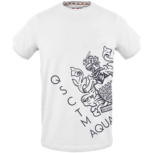 textil Herre T-shirts m. korte ærmer Aquascutum - tsia115 Hvid