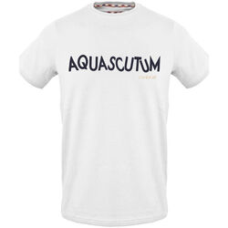 textil Herre T-shirts m. korte ærmer Aquascutum - tsia106 Hvid
