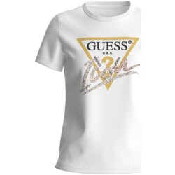 textil Dame T-shirts & poloer Guess W4GI20 I3Z14 Hvid