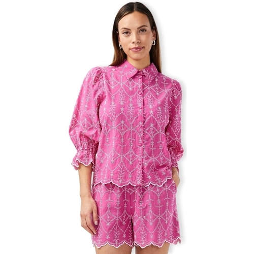 textil Dame Toppe / Bluser Y.a.s YAS Malura Shirt 3/4  - Raspberry Rose Pink