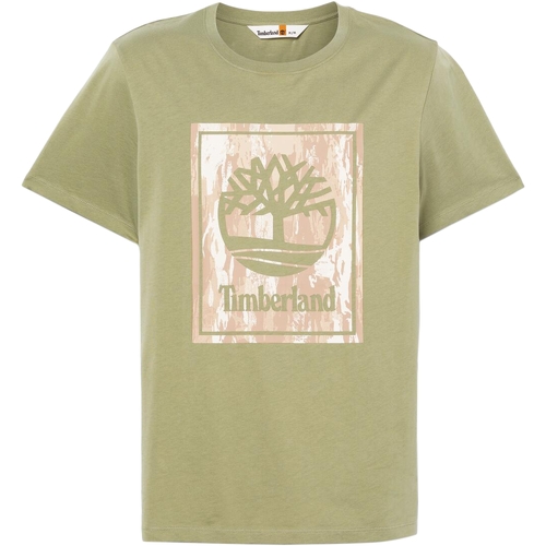 textil Herre T-shirts m. korte ærmer Timberland 236610 Grøn